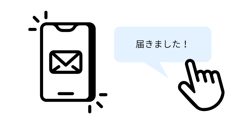メールとSMSでのご連絡